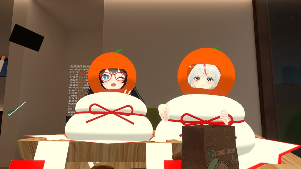 【3Dモデル】かがみもち なりきりセット【衣装】