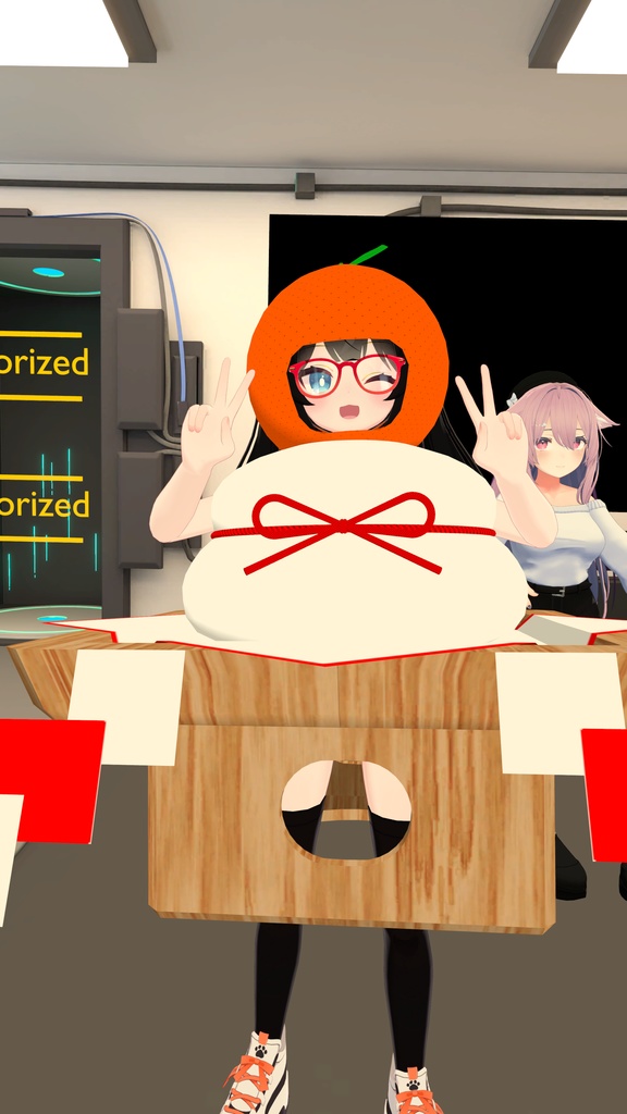 【3Dモデル】かがみもち なりきりセット【衣装】