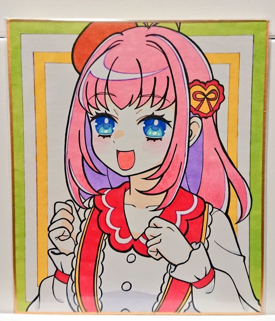 色紙】甘瓜みるき　私服姿