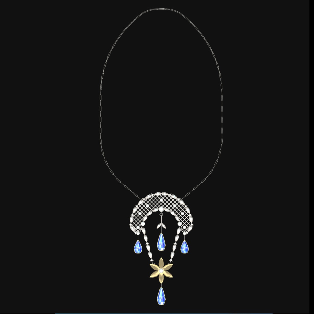 Blue sapphire necklace