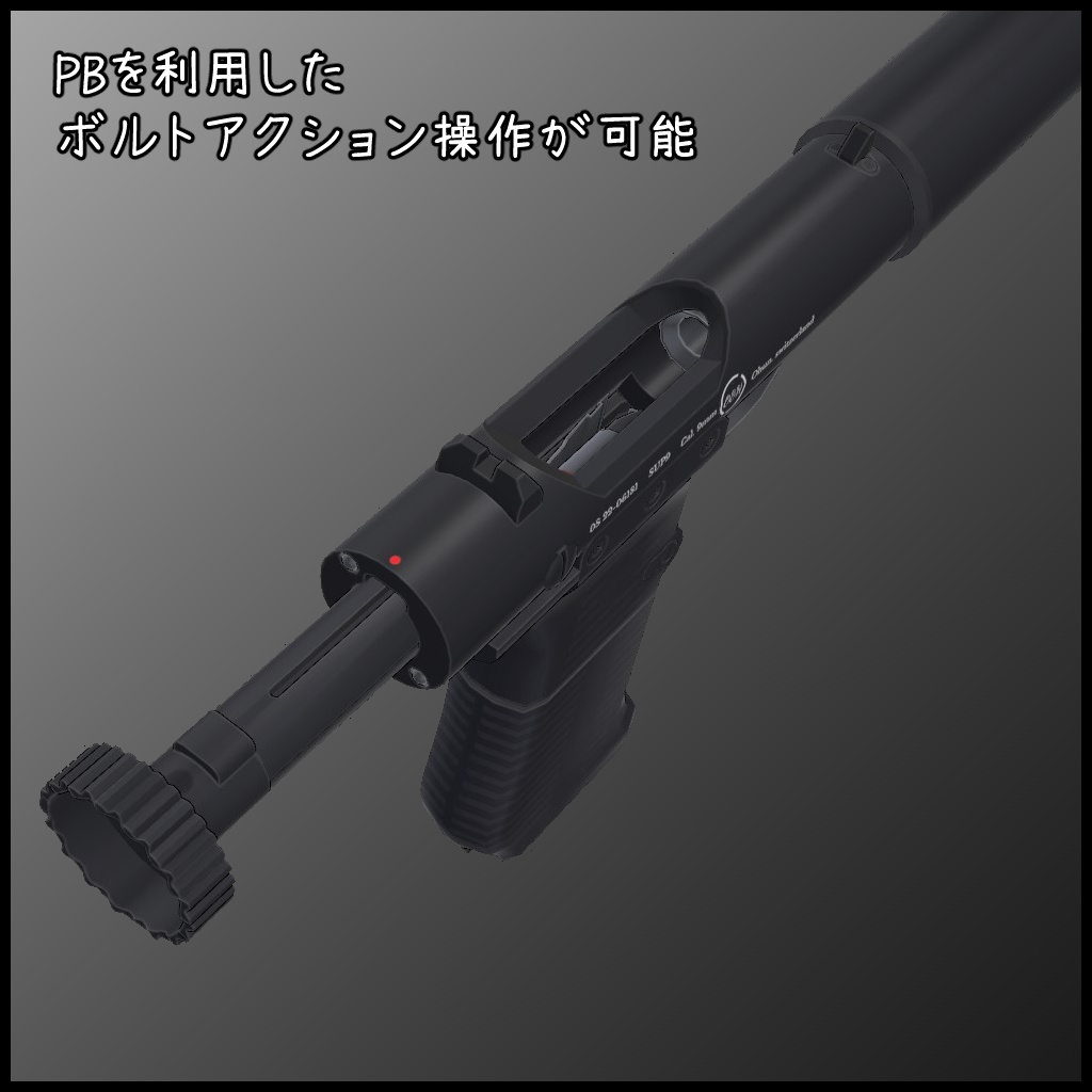 9mm Bolt action pistol