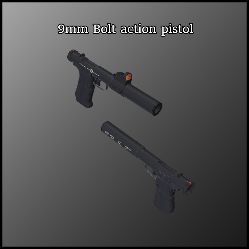 9mm Bolt action pistol