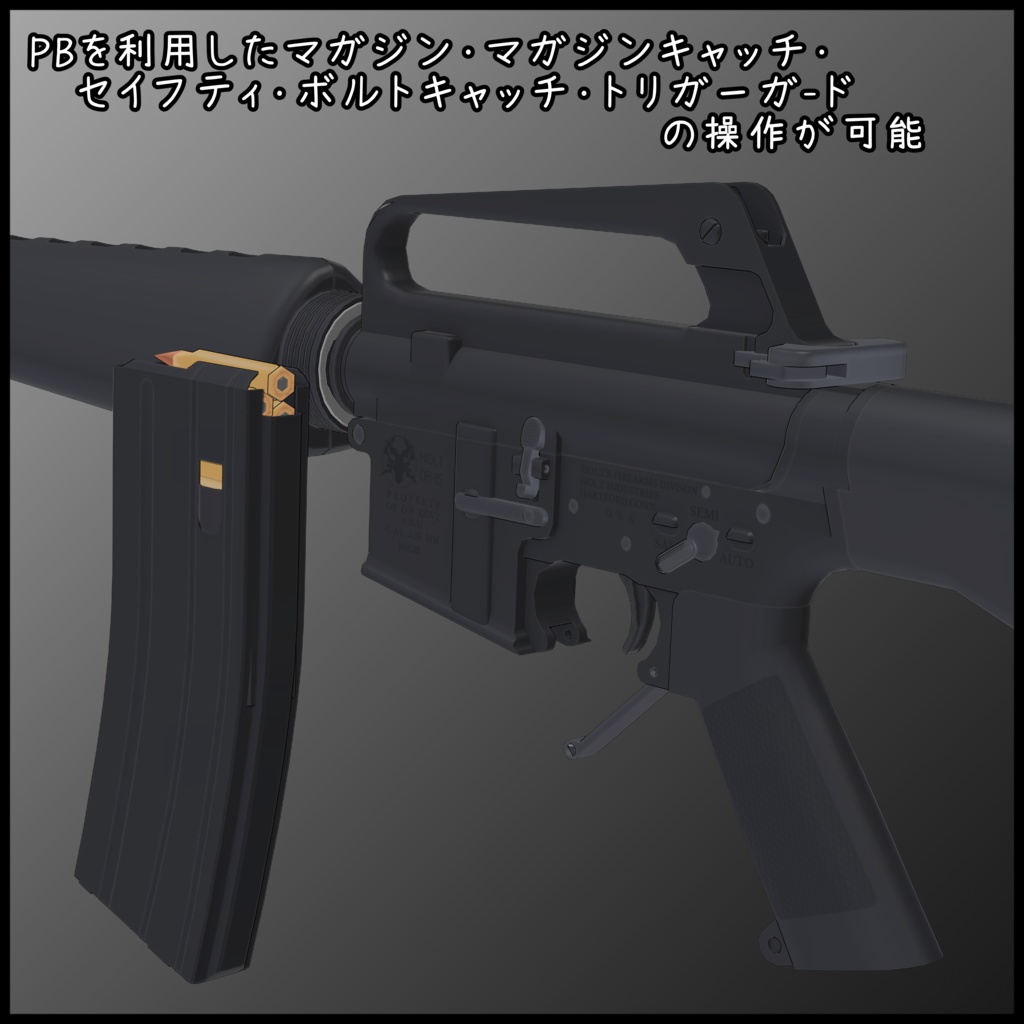 5.56x45mm Old Assault rifle with 40mm Grenade Launcher