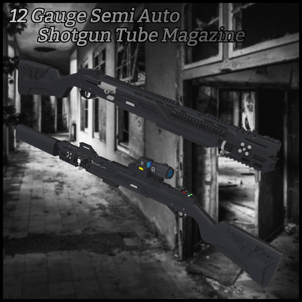 12 Gauge Semi Auto Shotgun Tube Magazine