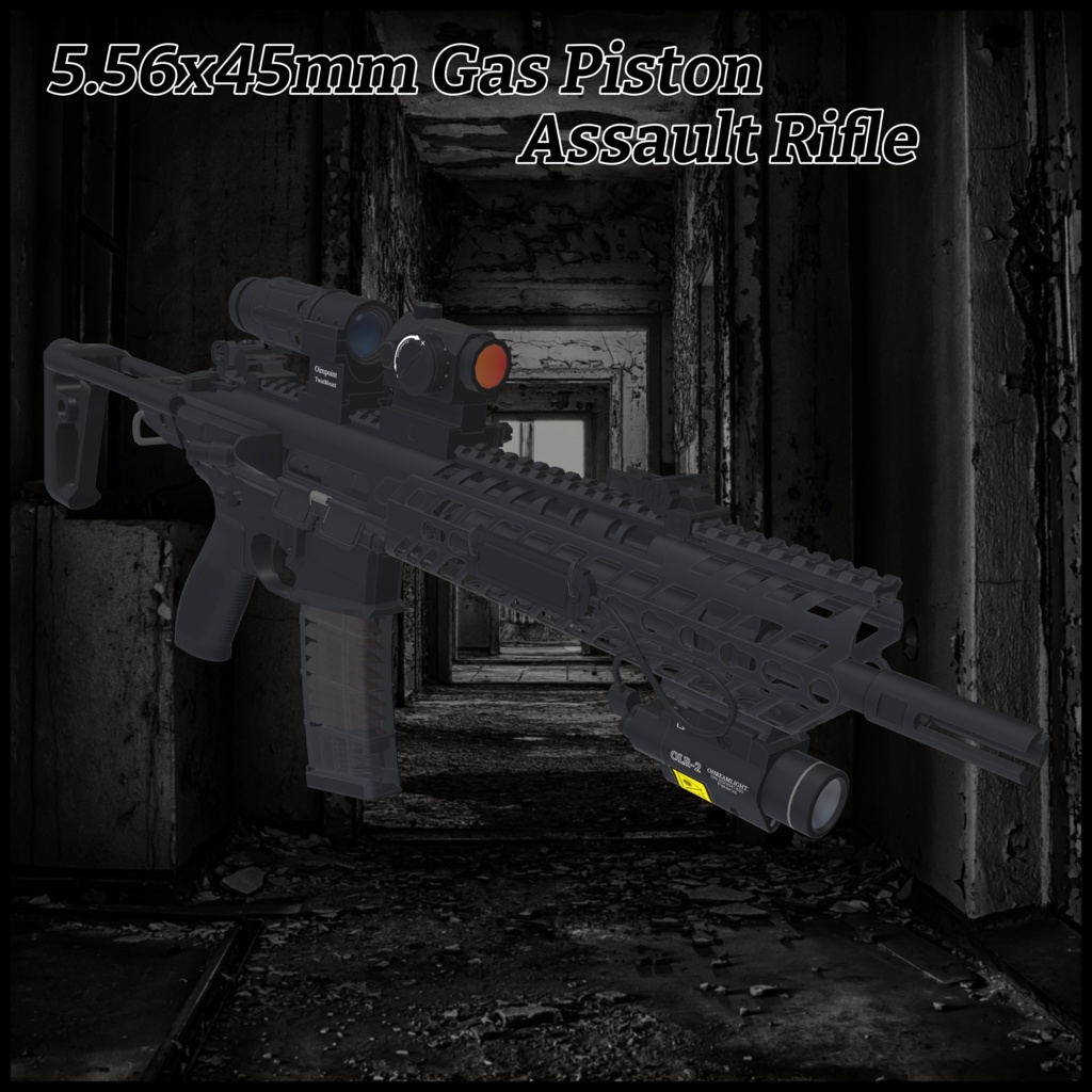 5.56x45mm Gas Piston Assault Rifle