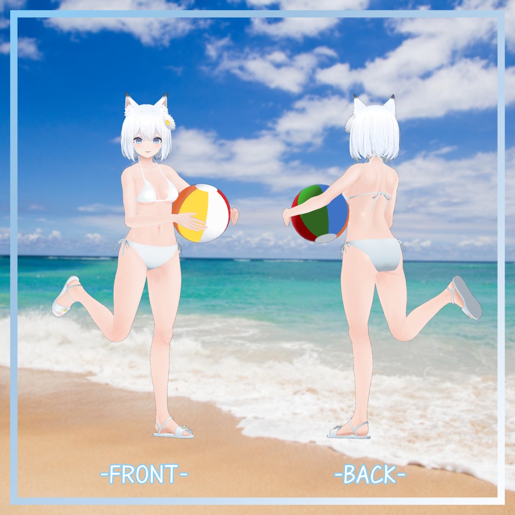 狐雨 -KOSAME-対応衣装【シンプル水着4種セット】