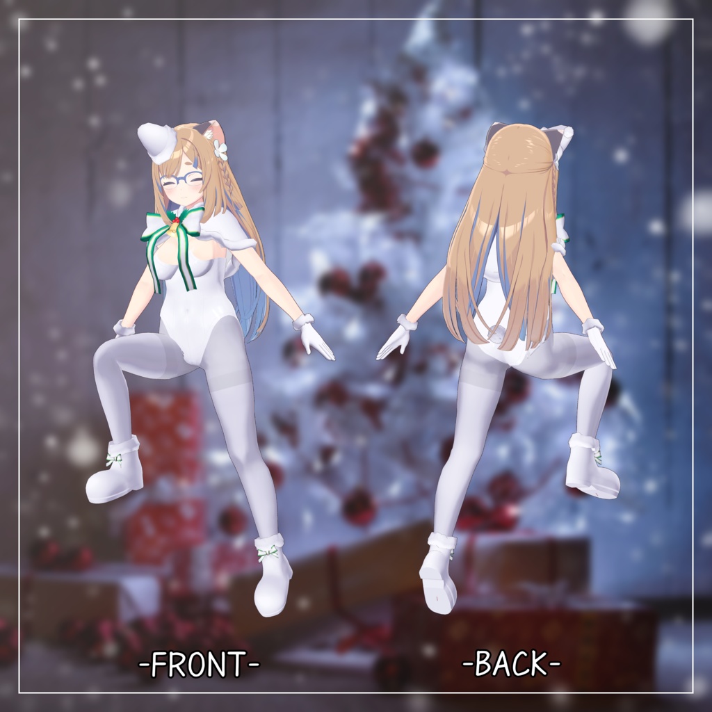 猫山 宙対応衣装【Santa Bunny】