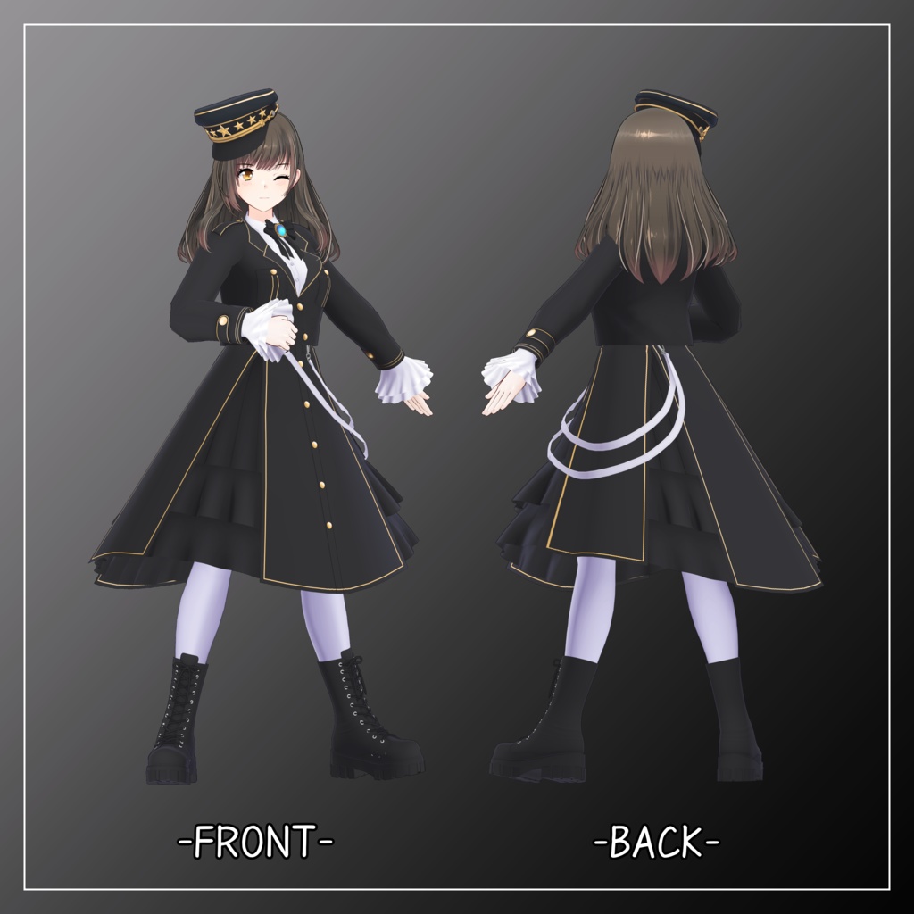 立花優衣対応衣装【Military Lolita】