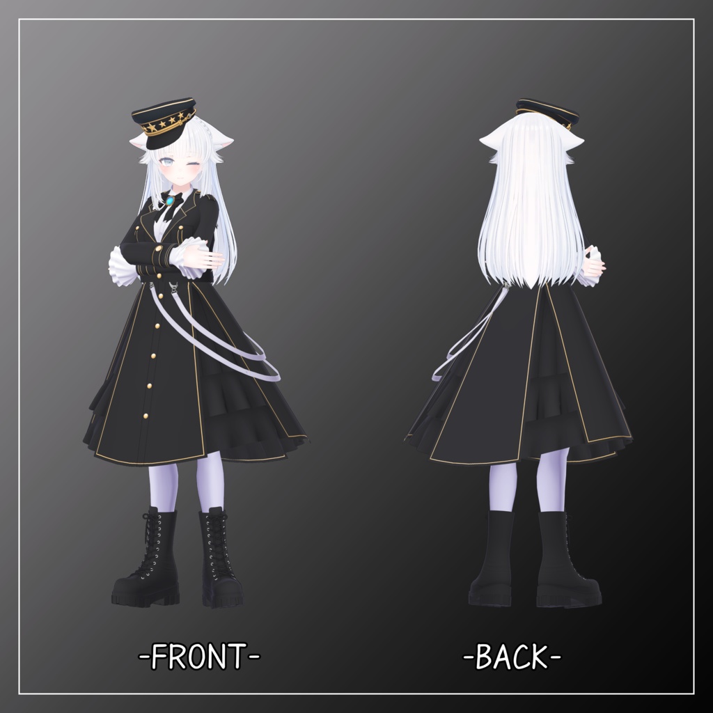 珀杏(はくあ)対応衣装【Military Lolita】