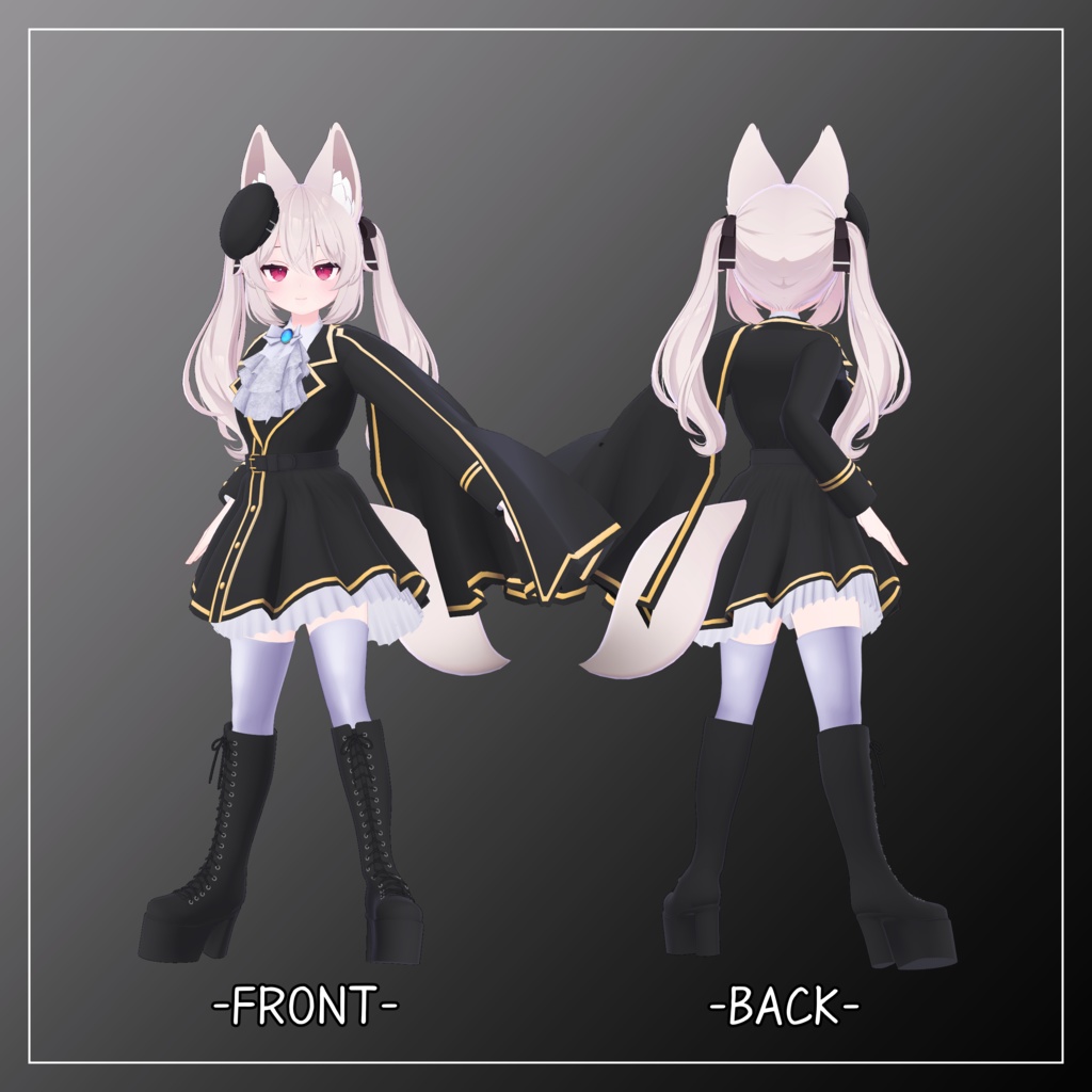 カリン対応衣装【Military Lolita 2】