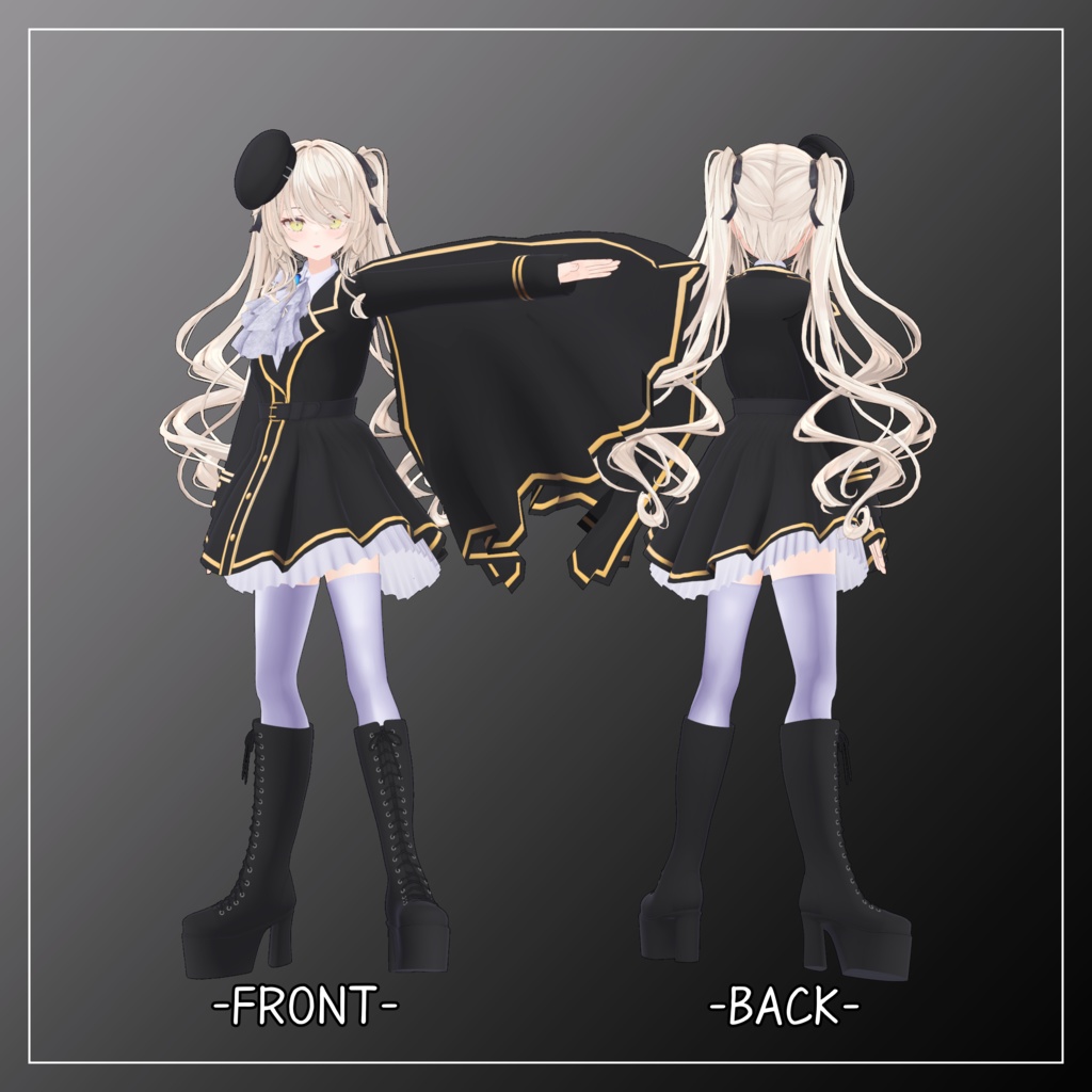 ルゼブル対応衣装【Military Lolita 2】