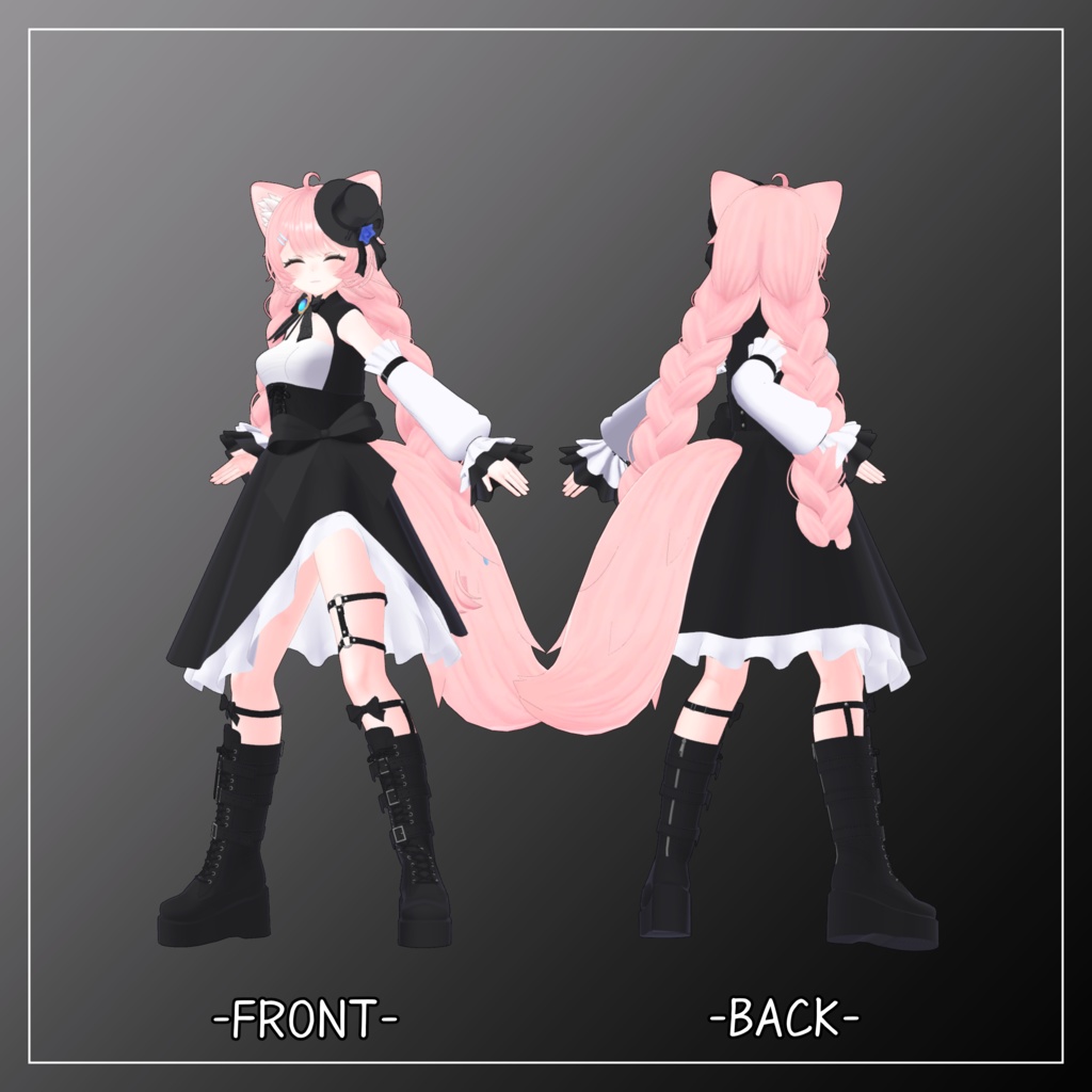 桃香衣対応衣装【Gothic Asymmetrical Skirt】