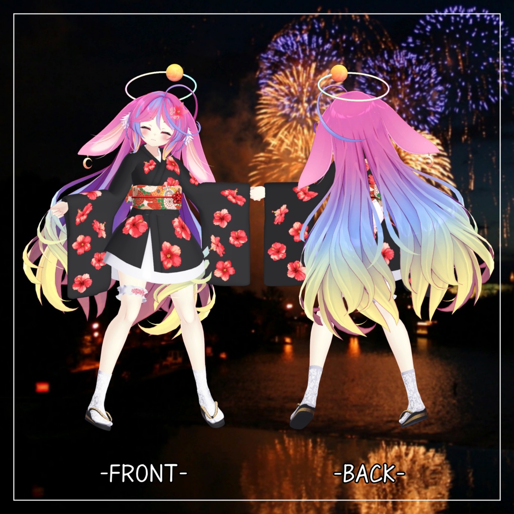 伊奈波かや対応衣装【Yukata Skirt】