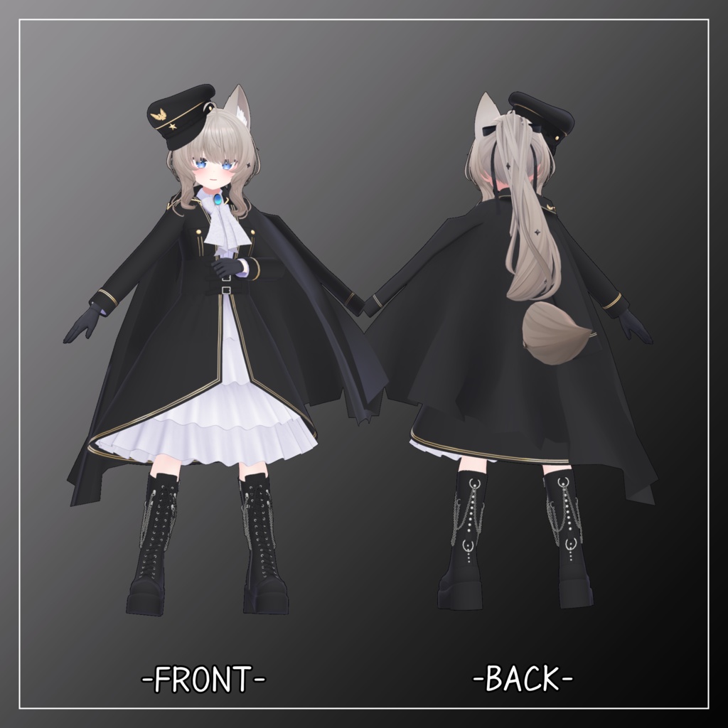 シアン対応衣装【Military Lolita Pelisse】