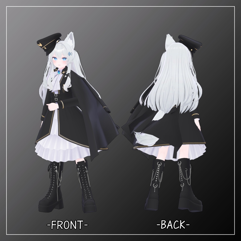 ライム、シフォン対応衣装【Military Lolita Pelisse】