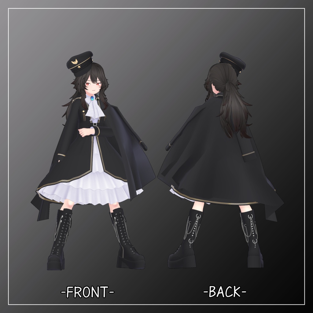 リーサルフリート対応衣装【Military Lolita Pelisse】