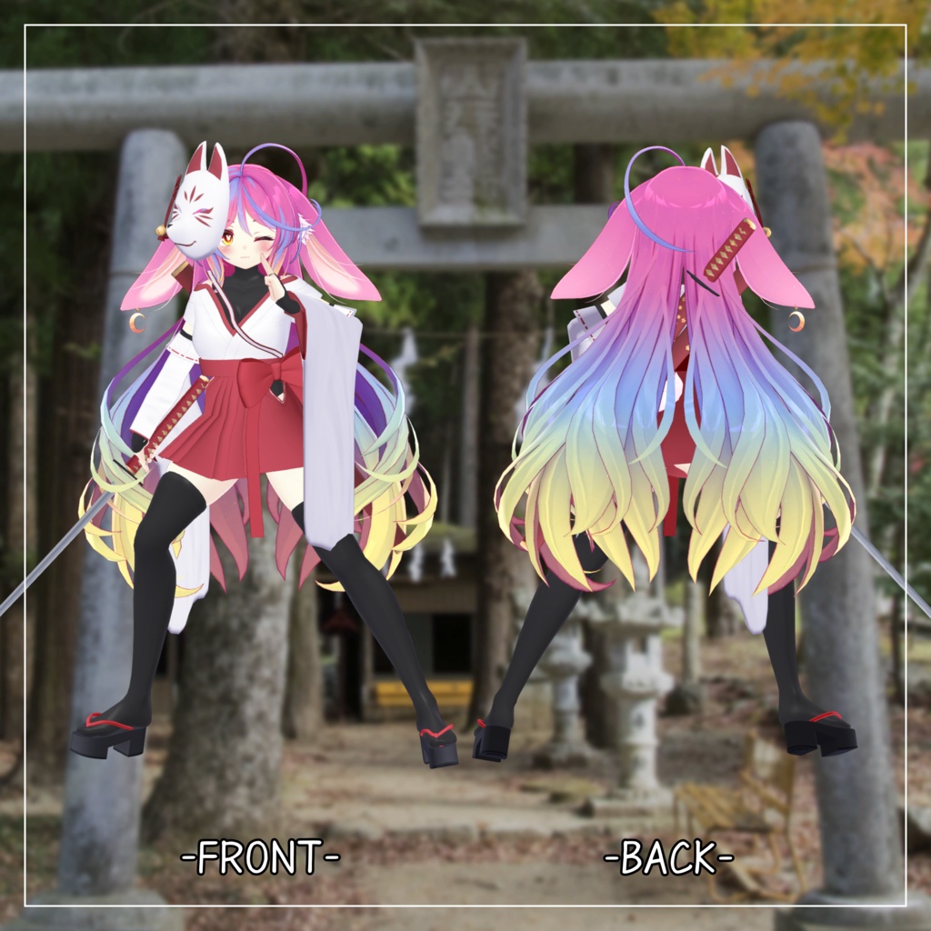 伊奈波かや対応衣装【忍者巫女】