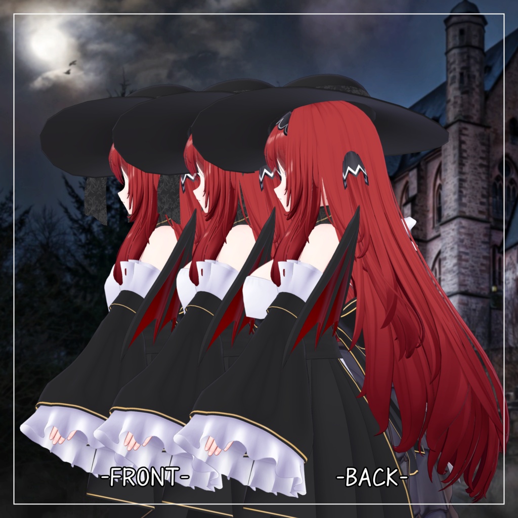 愛莉対応衣装【Vampire Gothic Lolita】