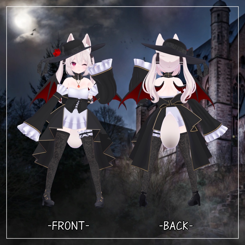 カリン対応衣装【Vampire Gothic Lolita】