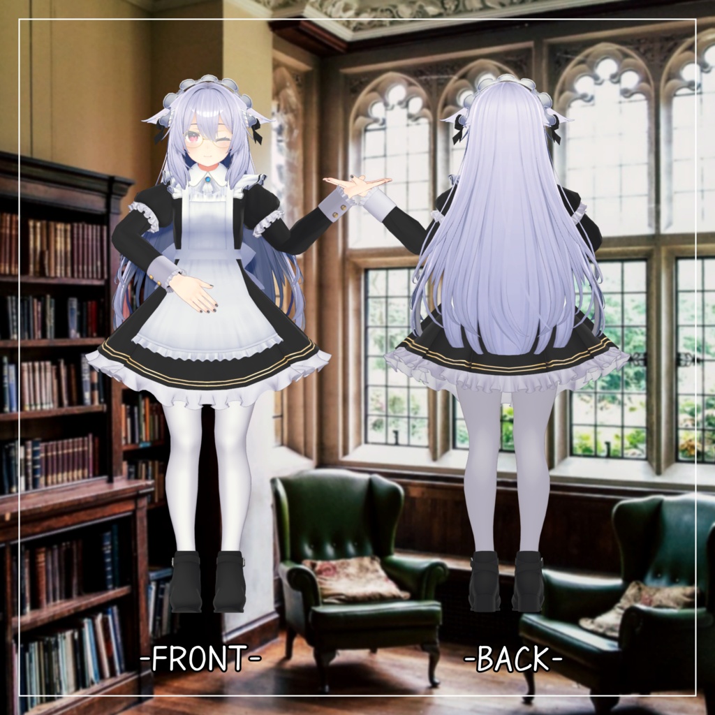 桔梗対応衣装【Medium skirt maid】