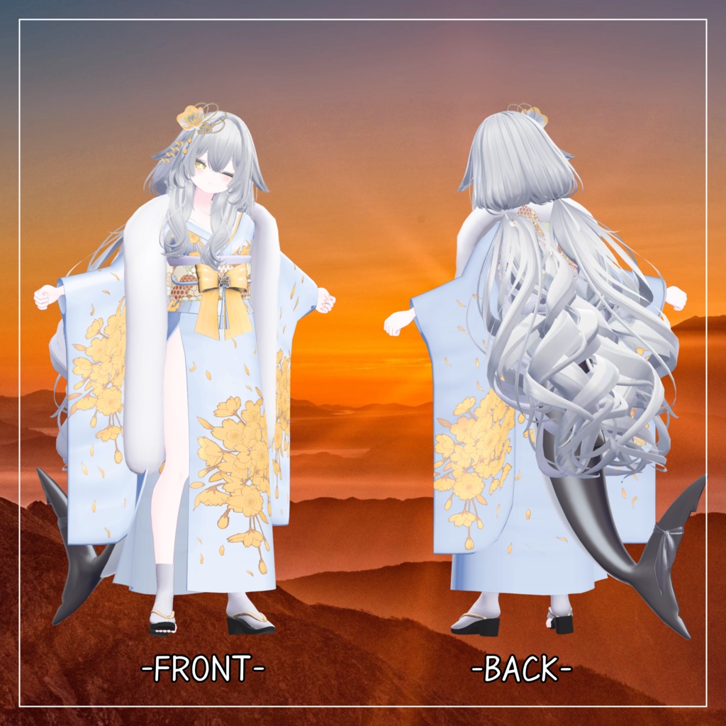 ルルネ&瑞希対応衣装【肩だし振袖】