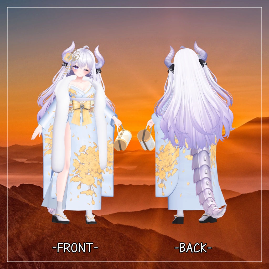 愛莉対応衣装【肩だし振袖】