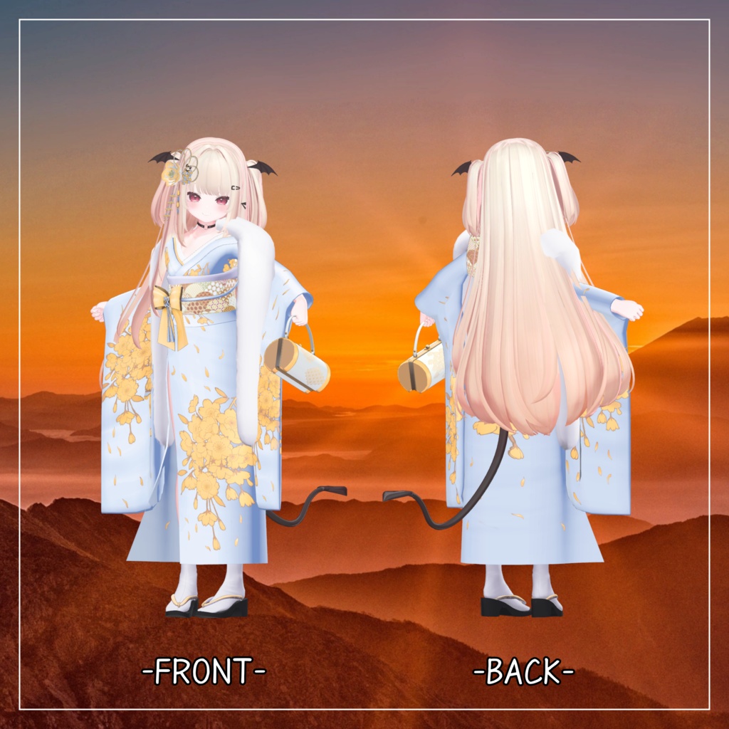 りりか対応衣装【肩だし振袖】