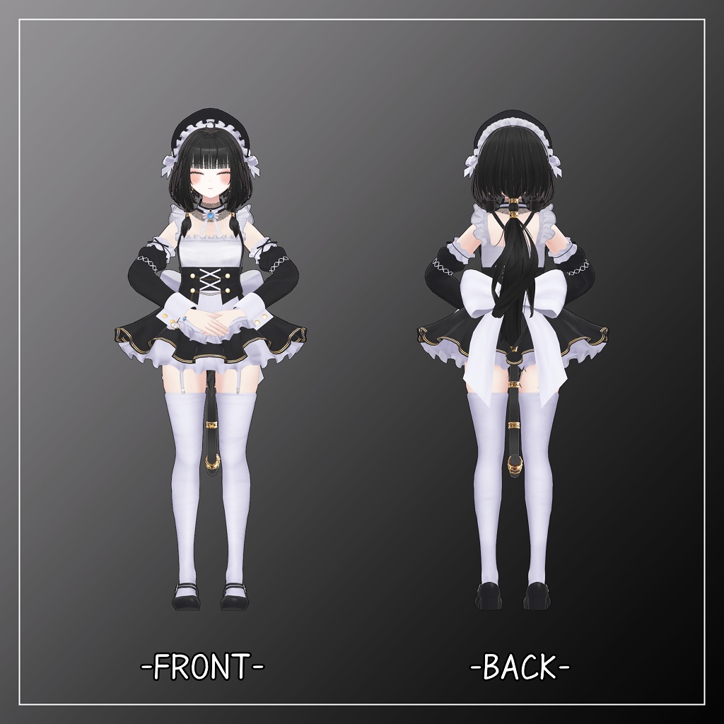 キシャ対応衣装【Mini skirt maid】