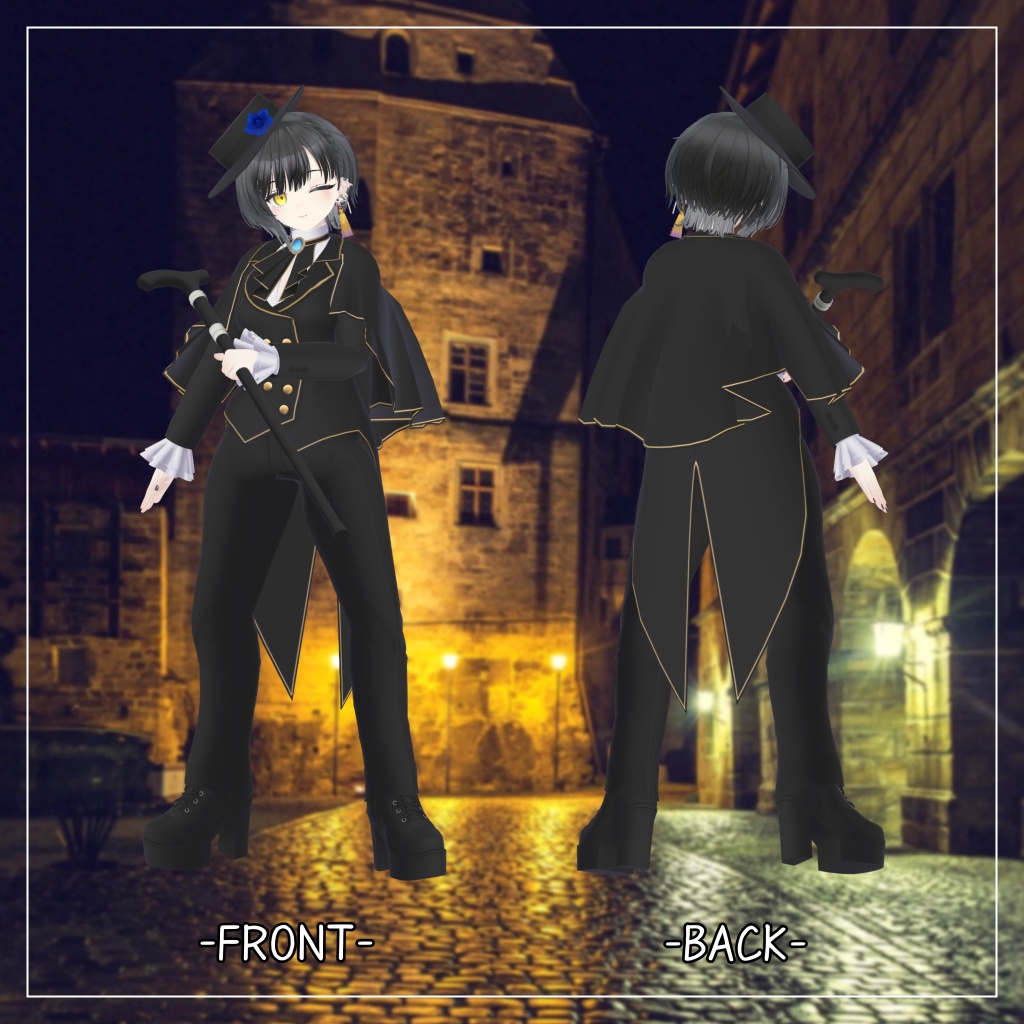 ビナア対応衣装【皇子ロリータ ロングパンツ】