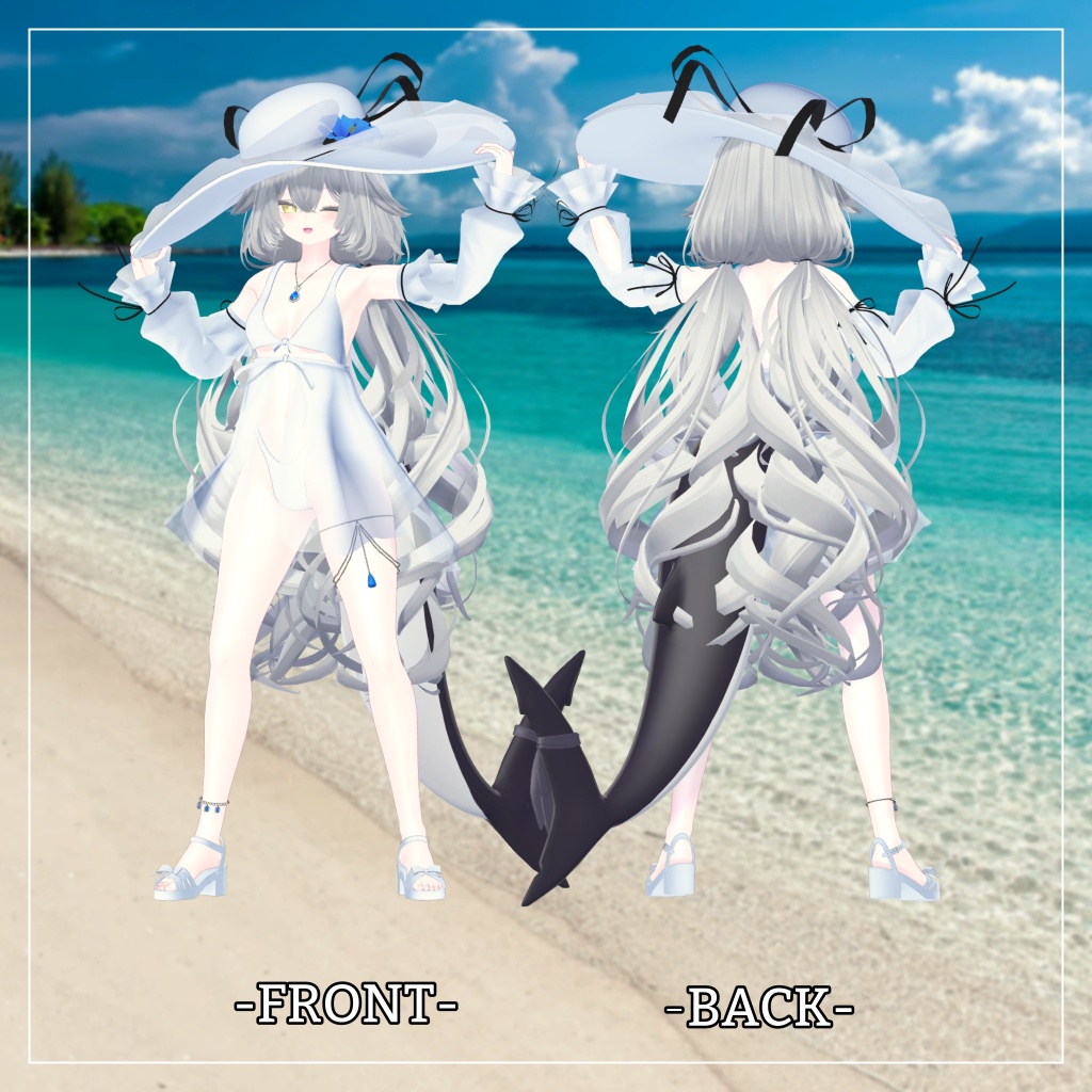 ルルネ&瑞希対応衣装【Sleeve and One Piece Swimsuit】