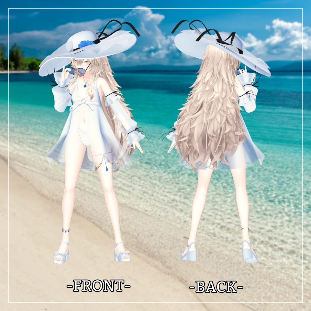 真央&りりか対応衣装【Sleeve and One Piece Swimsuit】