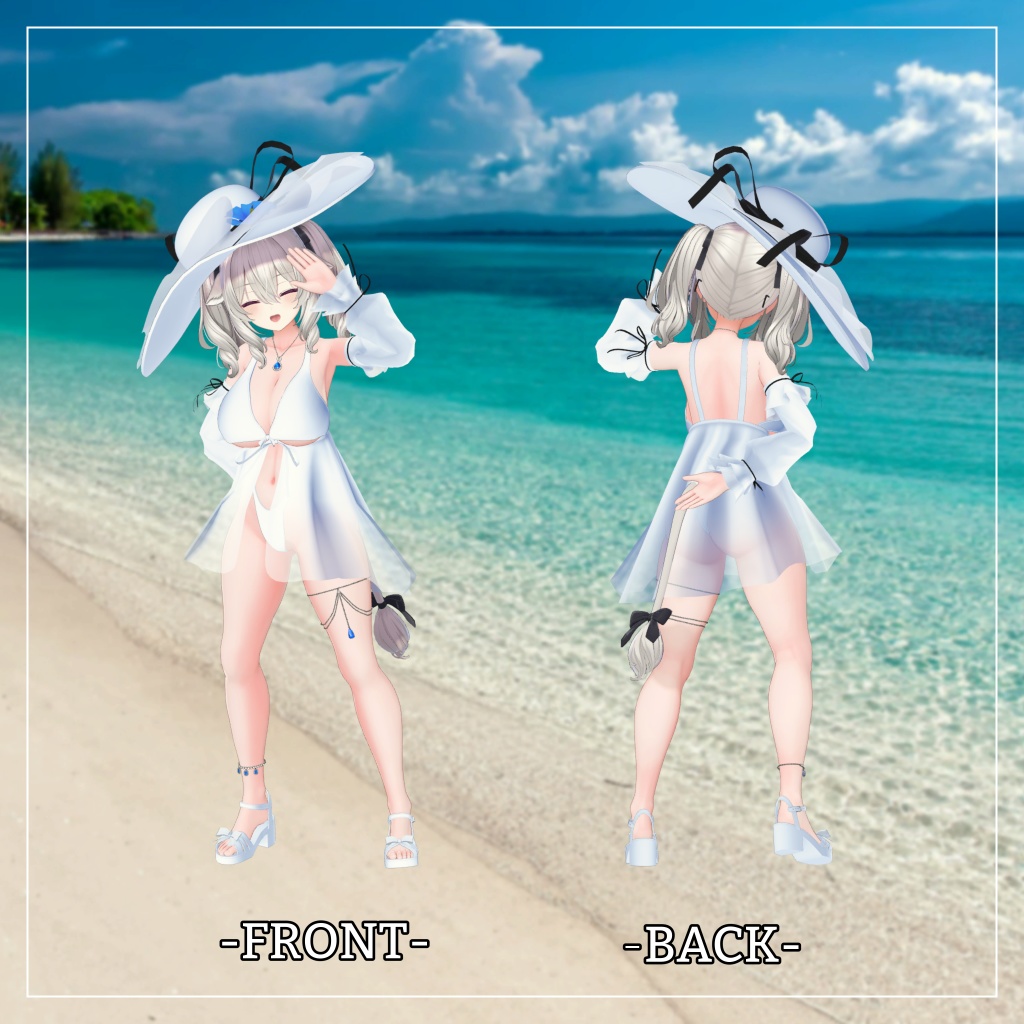 ミルティナ対応衣装【Sleeve and One Piece Swimsuit】