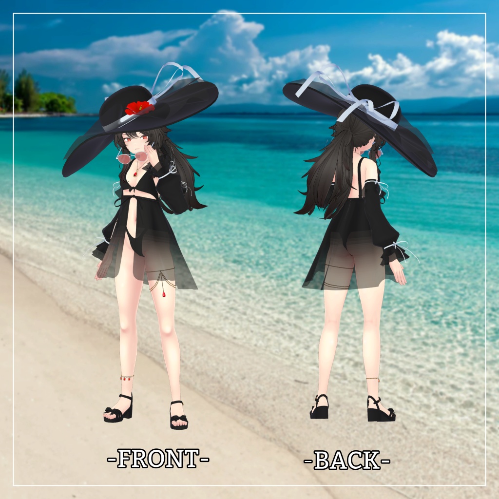 リーサルフリート&デルタフレア対応衣装【Sleeve and One Piece Swimsuit】