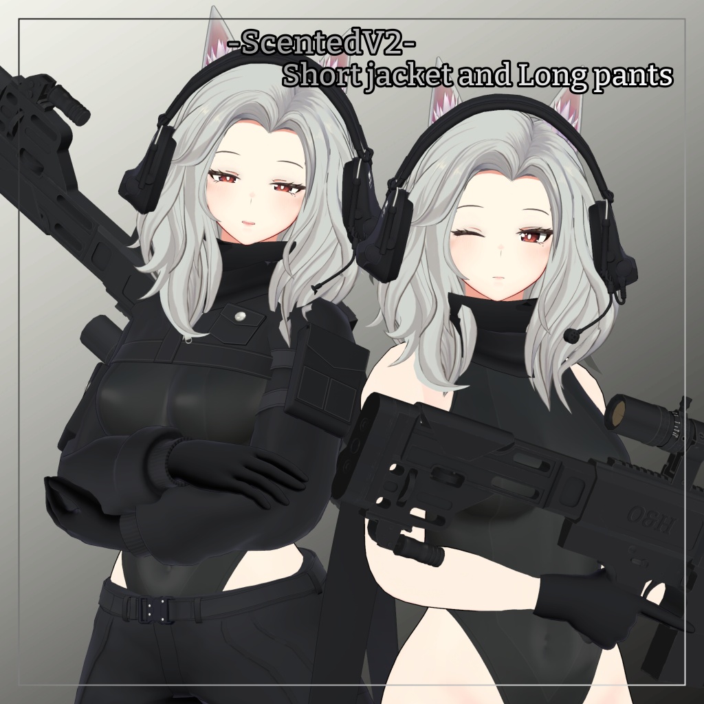 センティッドV2対応衣装【Short jacket and Long pants】