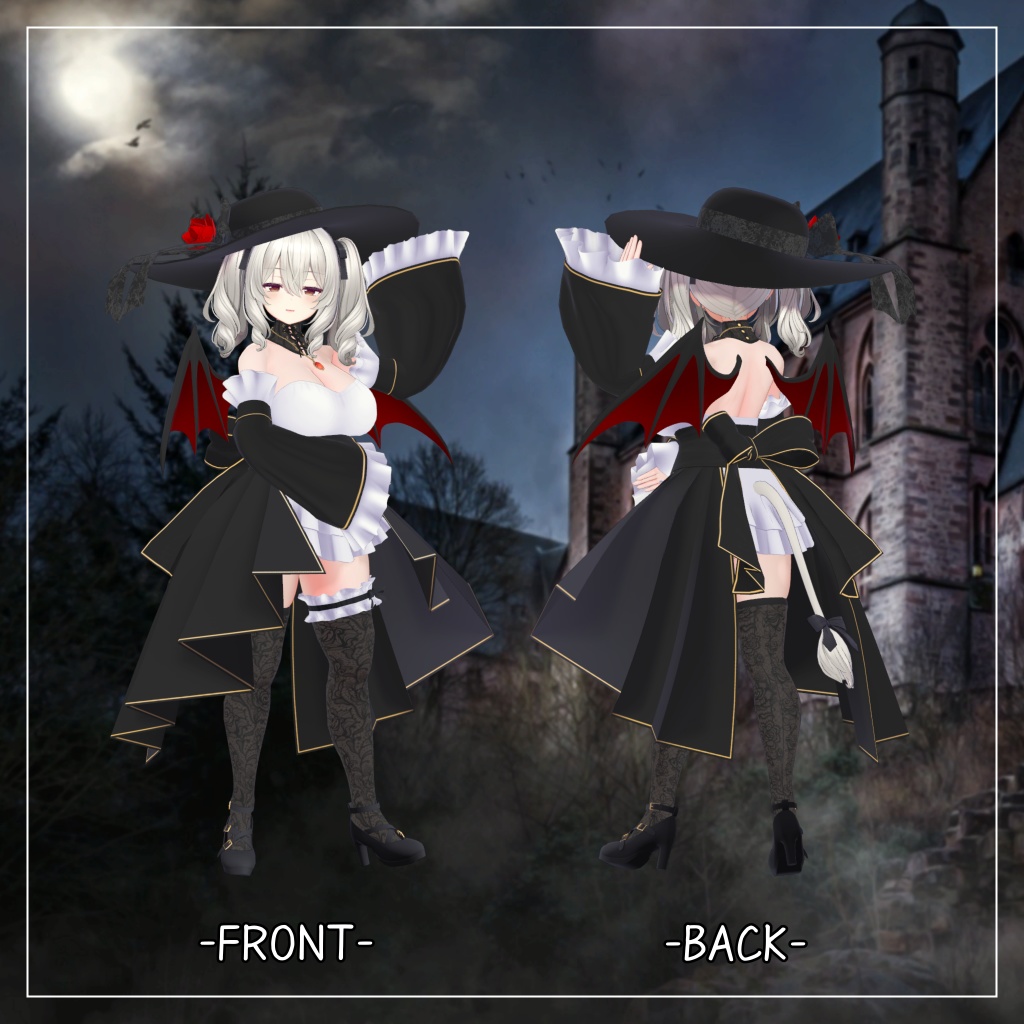 ミルティナ対応衣装【Vampire Gothic Lolita】