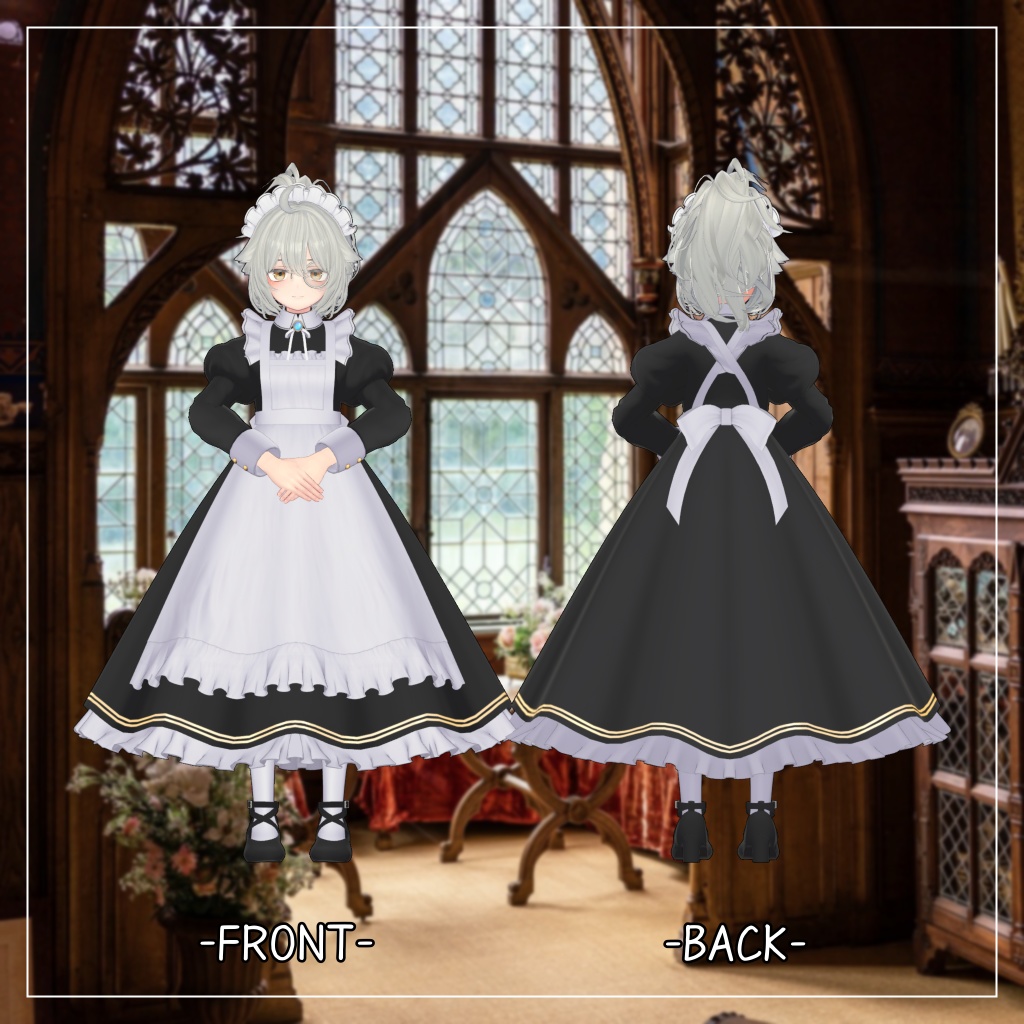 スノーハヴォック&リーサルフリート&デルタフレア対応衣装Long skirt maid】