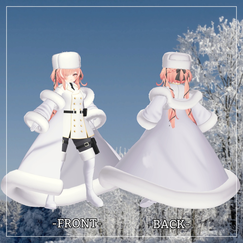 イチゴ対応衣装【Long coat and Short skirt】