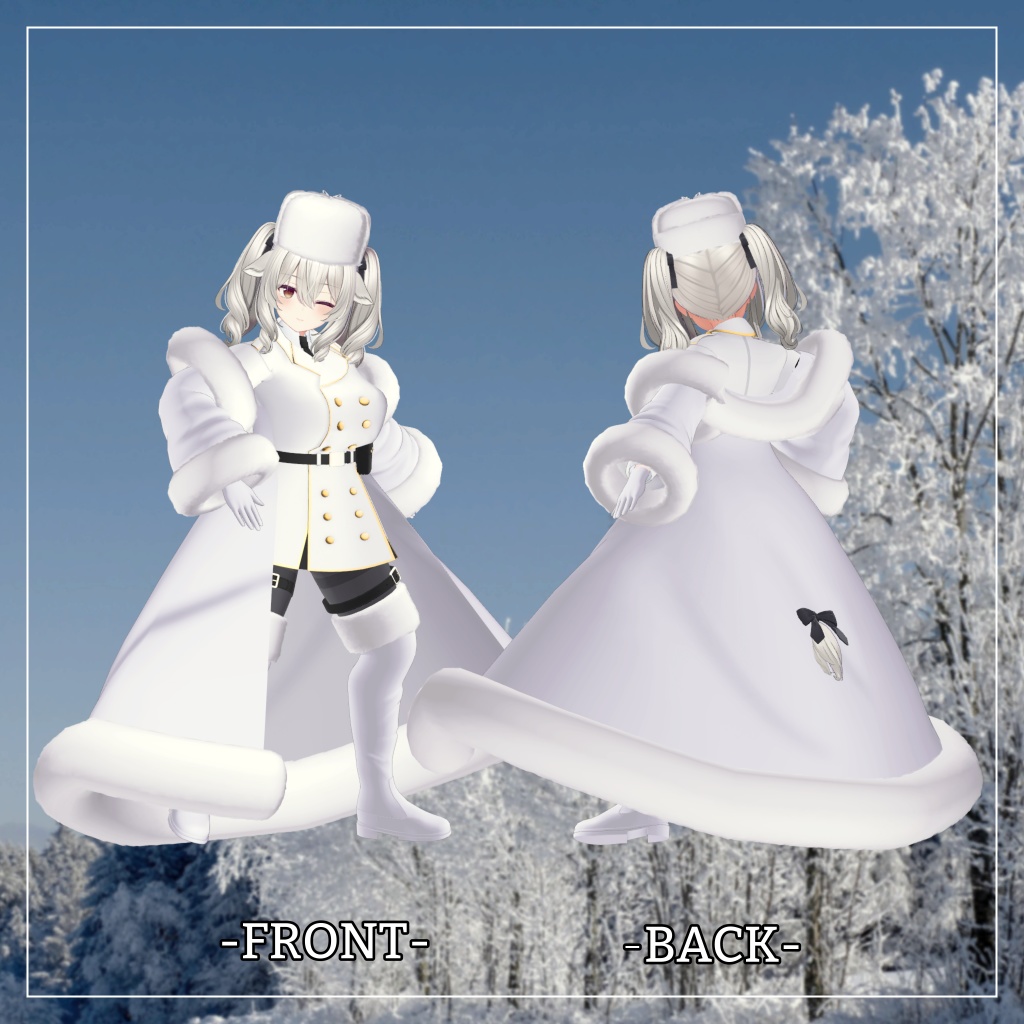 ミルティナ対応衣装【Long coat and Short skirt】