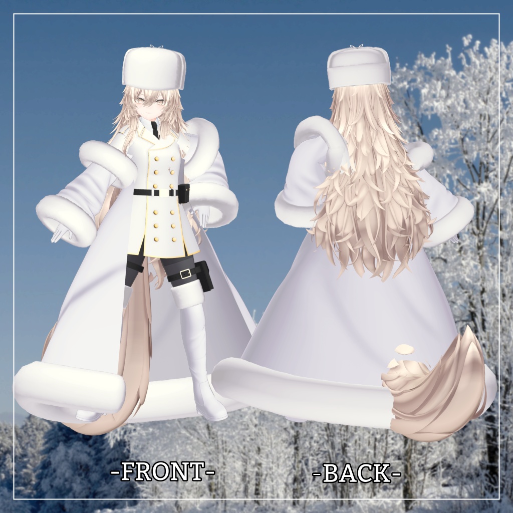 真央&りりか対応衣装【Long coat and Short skirt】