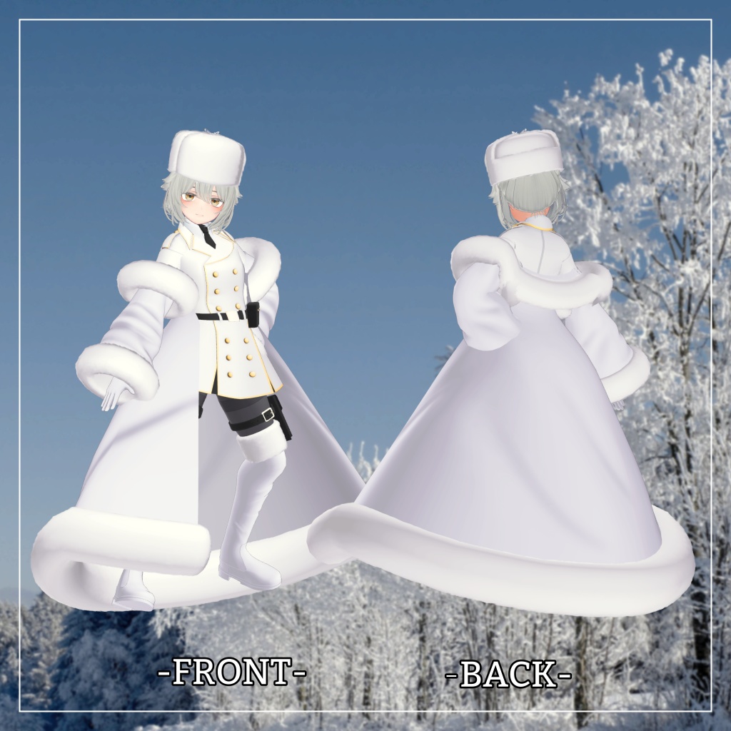 スノーハヴォック&リーサルフリート&デルタフレア対応衣装【Long coat and Short skirt】