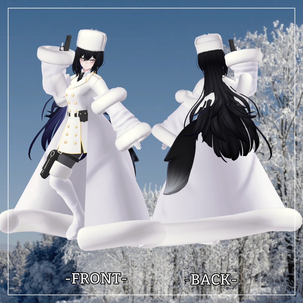 ラシューシャ対応衣装【Long coat and Short skirt】