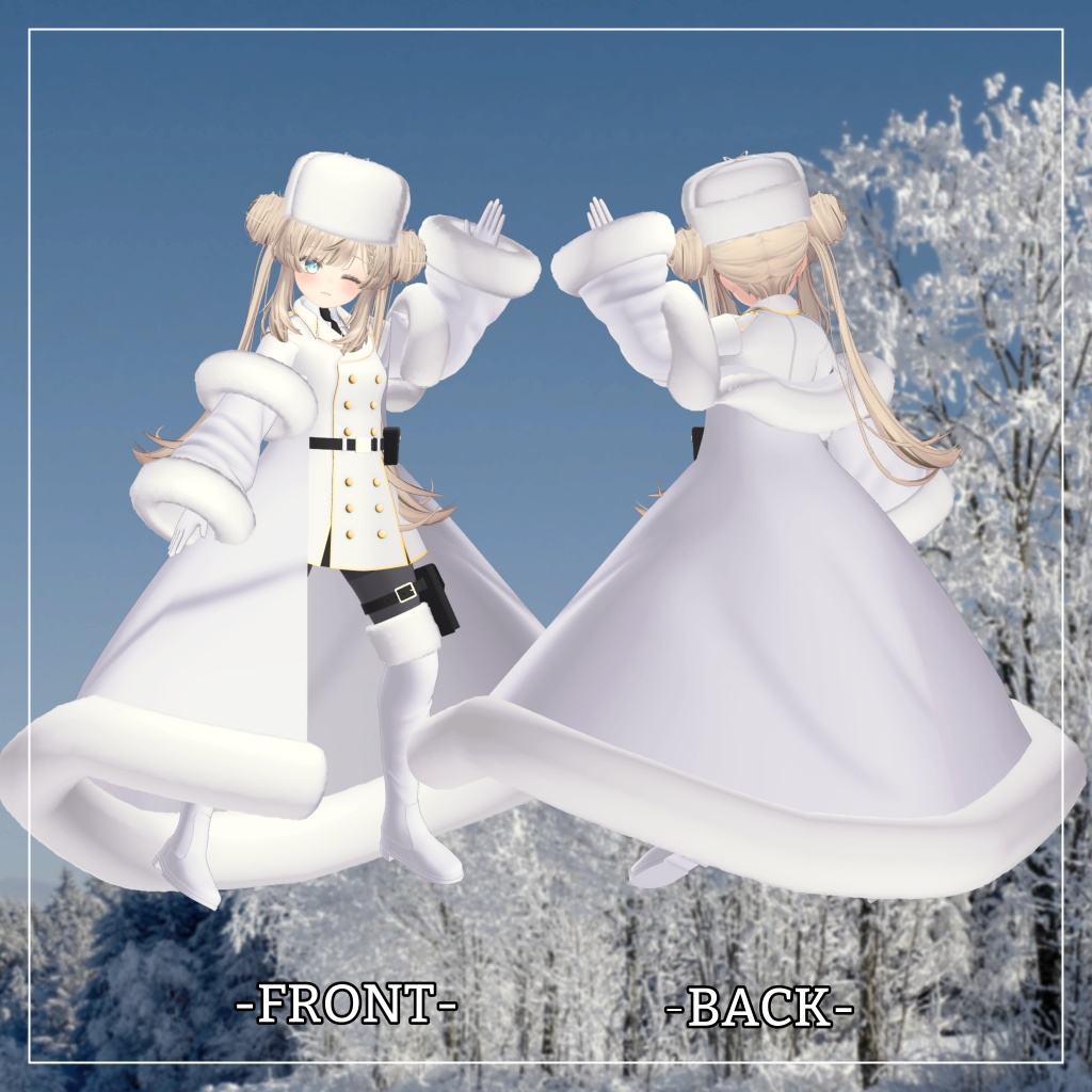 マヌカ対応衣装【Long coat and Short skirt】