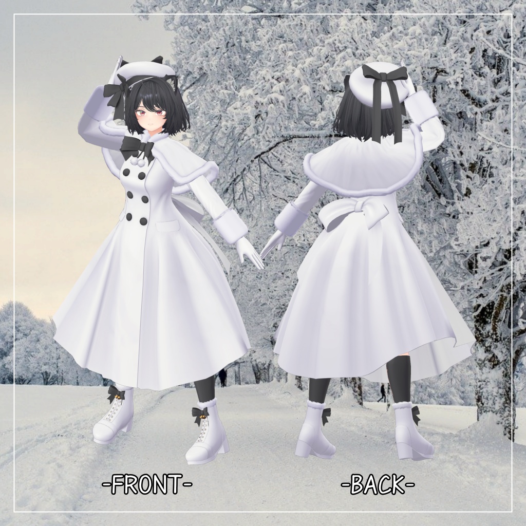 キルサイク(MARUBODY)対応衣装【Caped Coat】