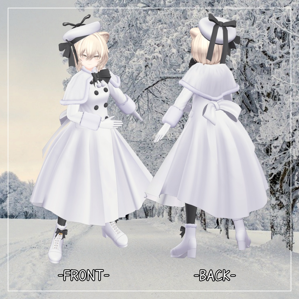 真央&りりか対応衣装【Caped Coat】