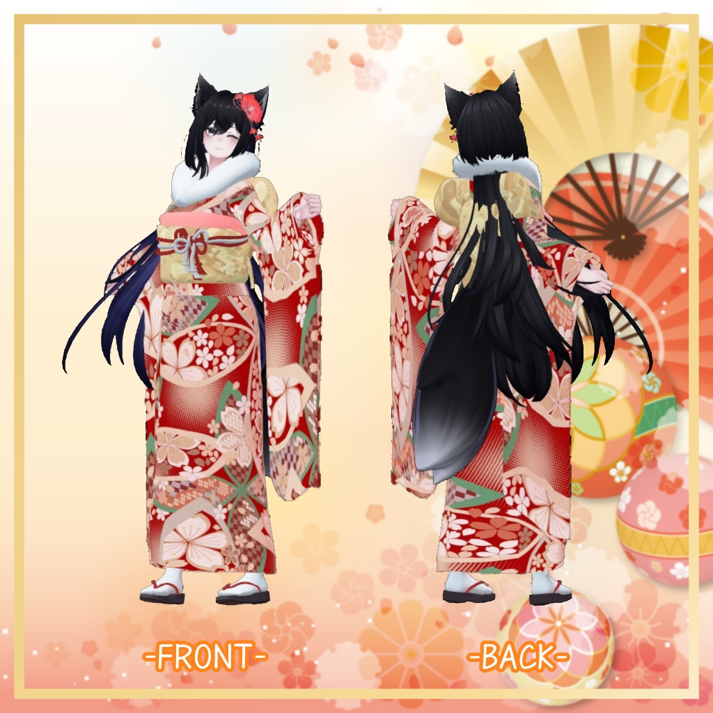 ラシューシャ対応衣装【振袖セット】