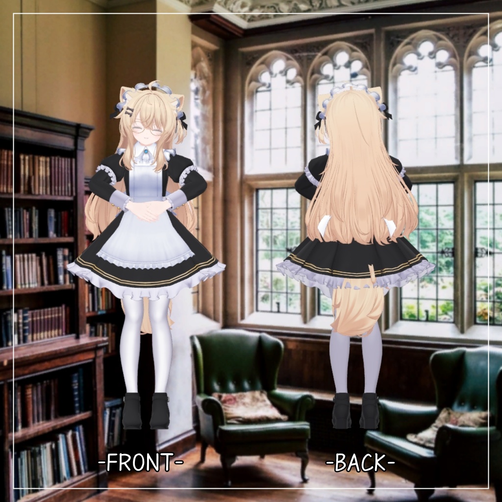 エク&ミルフィ対応衣装【Medium skirt maid】