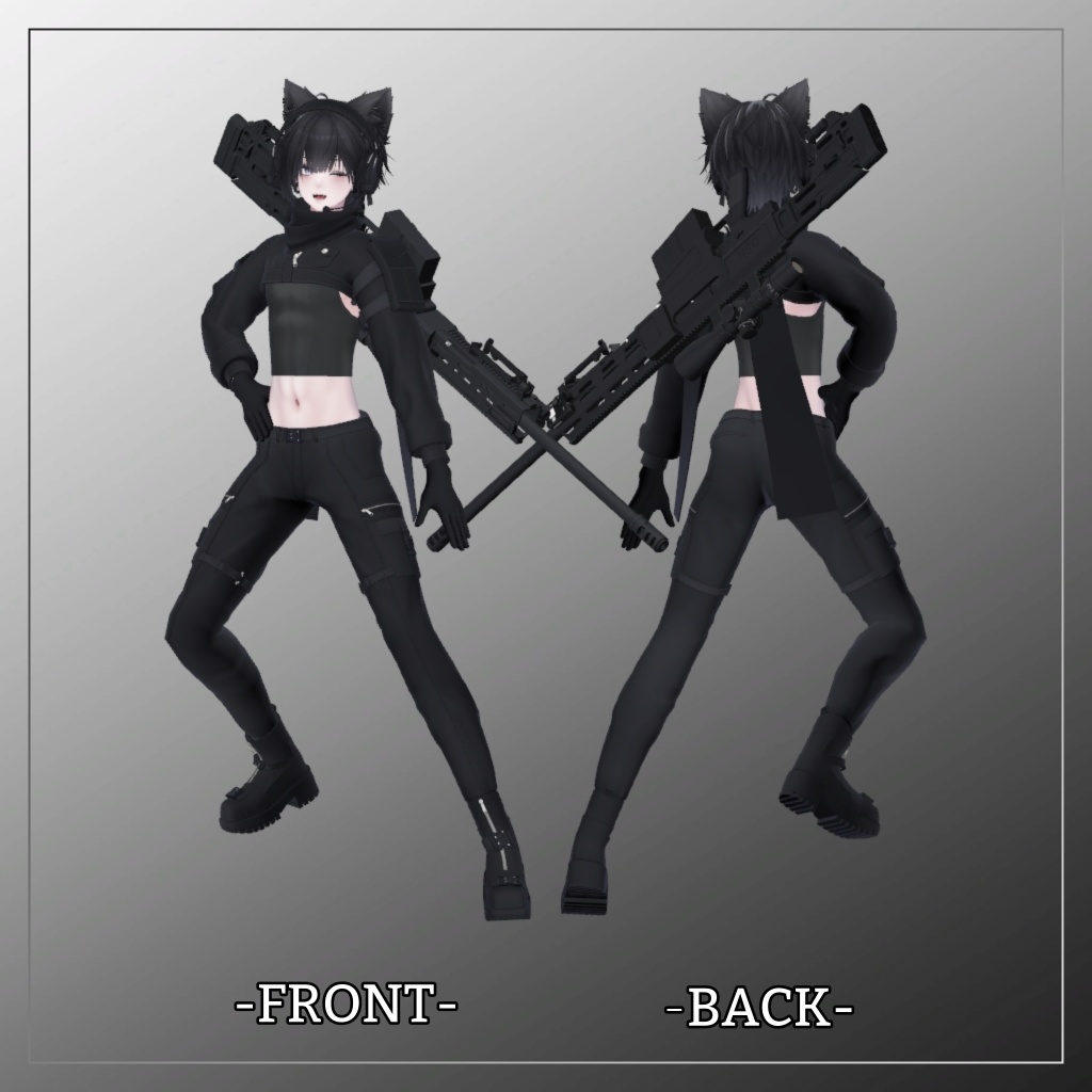 泣夜対応衣装【Short jacket and Long pants】