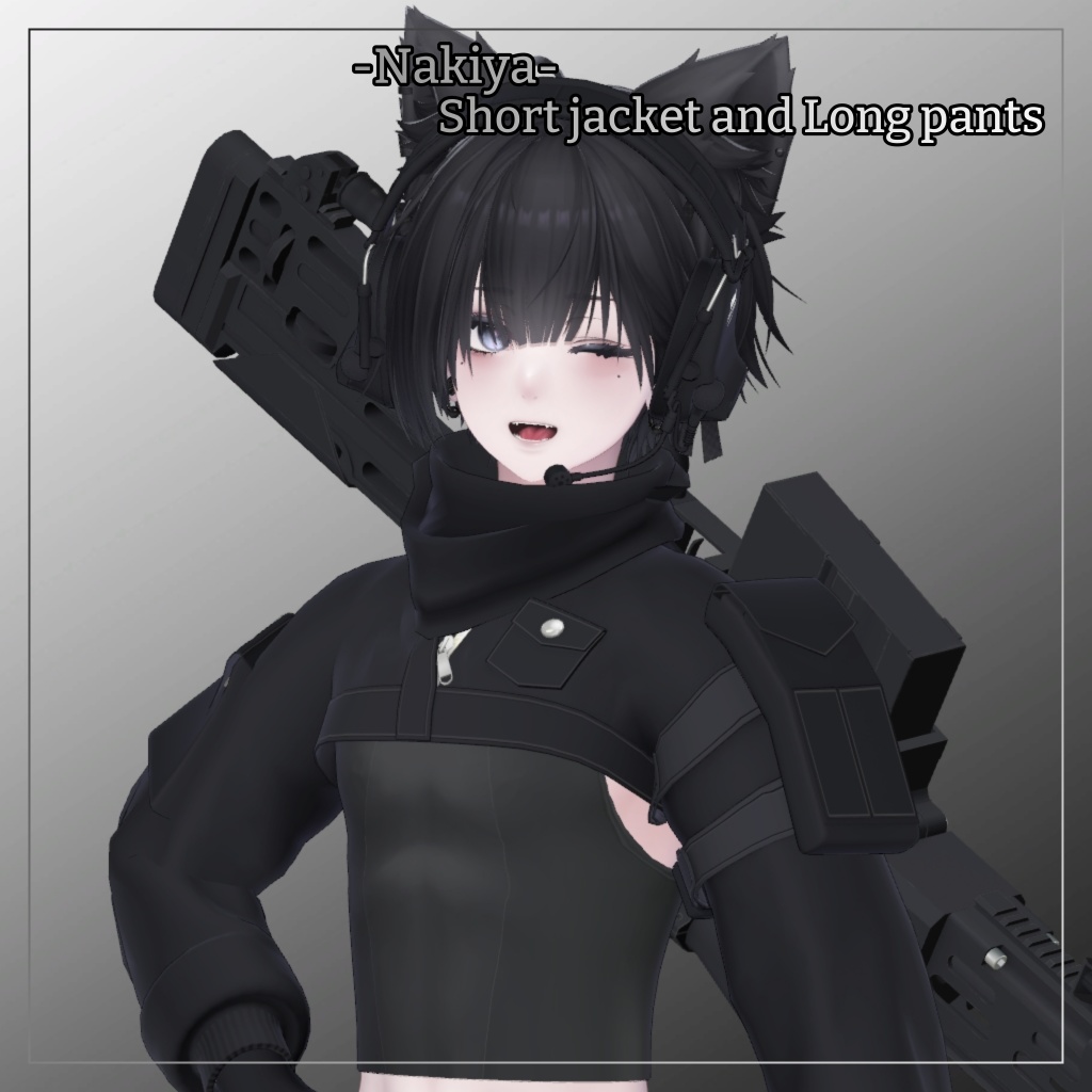 泣夜対応衣装【Short jacket and Long pants】