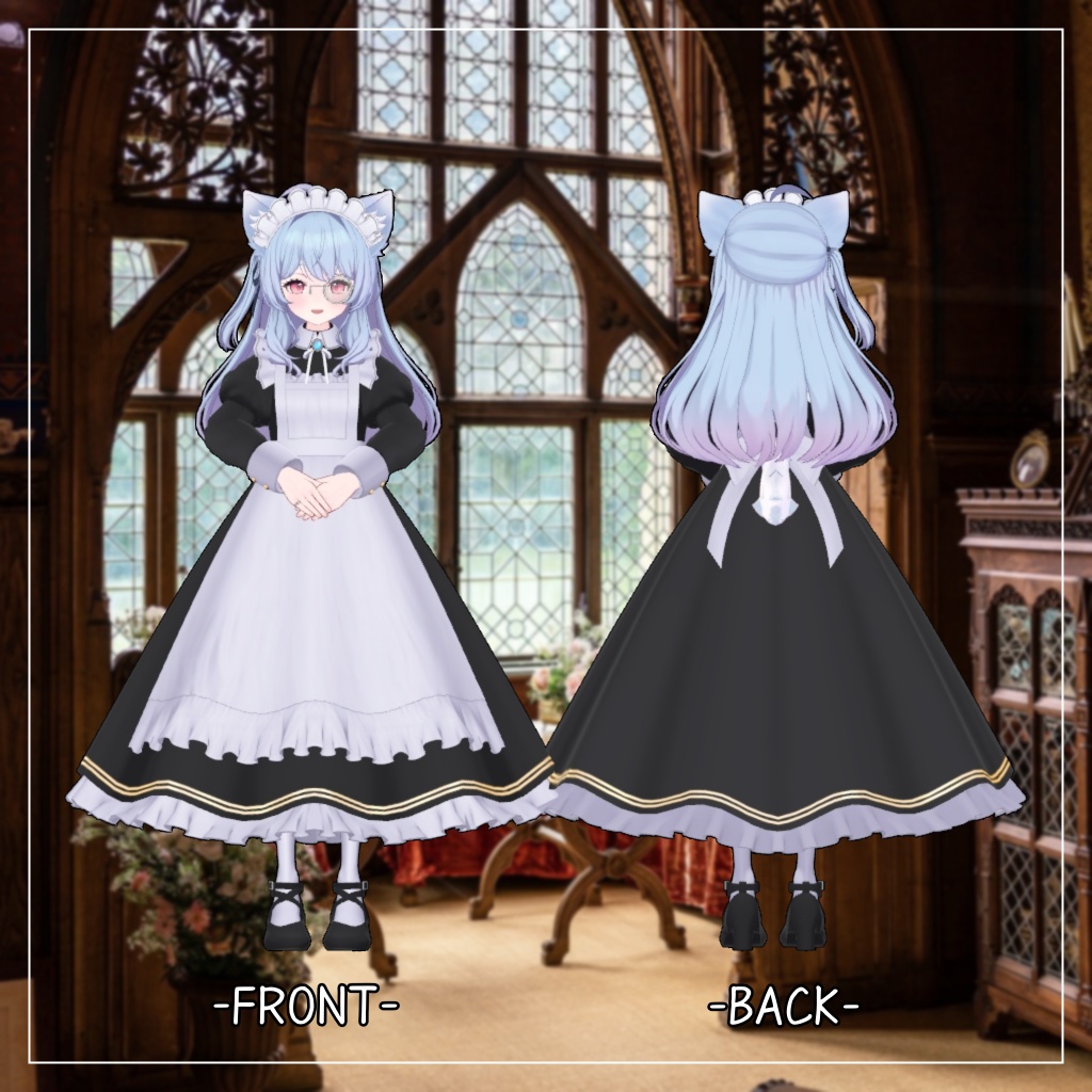 ヒナミ&ルシル対応衣装【Long skirt maid】