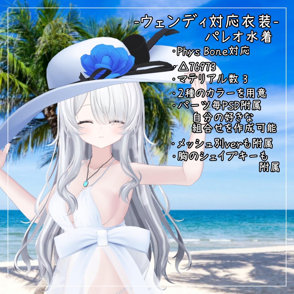 ウェンディ対応衣装【Pareo Swimwear】